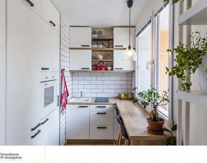 Mała i wąska kuchnia - jak urządzić i wybrać kolor ścian