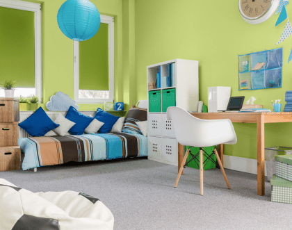 Zielony pokój dla chłopca – zielone ściany w pokoju dziecka mają sens?