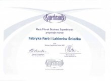 „Business Superbrands” dla Śnieżki !