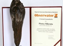 Prezes Piotr Mikrut laureatem Obserwatora 2006
