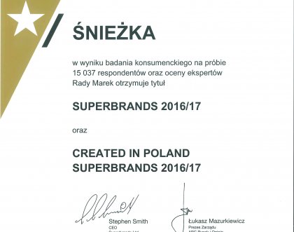 Śnieżka i MAGNAT wyróżnione „SUPERBRANDS” 