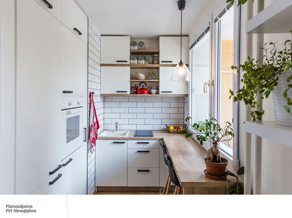 Niewielka i wąska kuchnia w bloku kolory ścian do małej kuchni